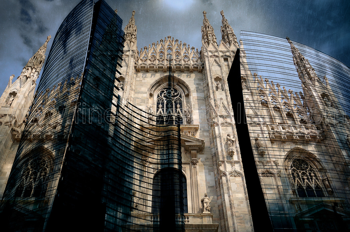 FineArtWebGallery - Donato Chirulli - Old and New Milan